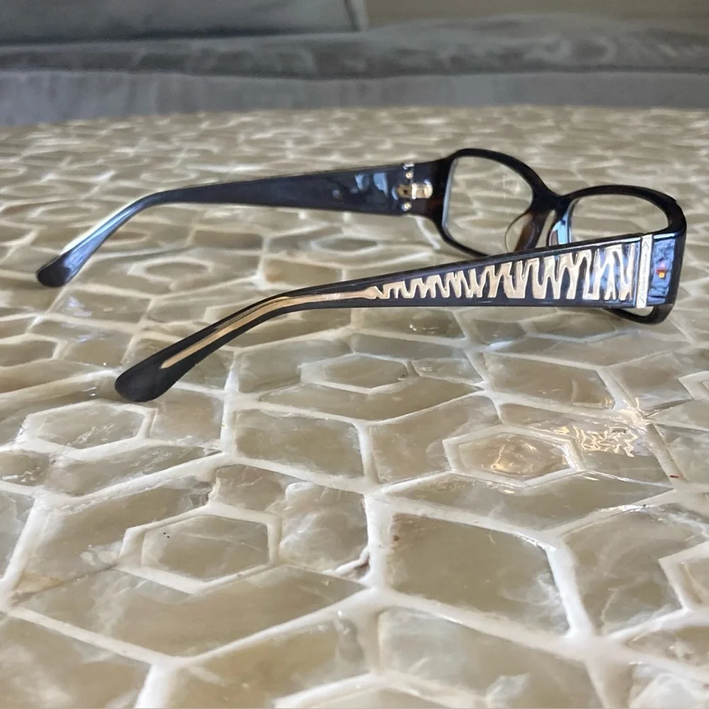 Michael Kors dark tortoise gold accent eyeglasses